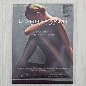Donna Karan Semi-Sheer Jersey Off Black Sandalfoot  Evolution‎ Hosiery